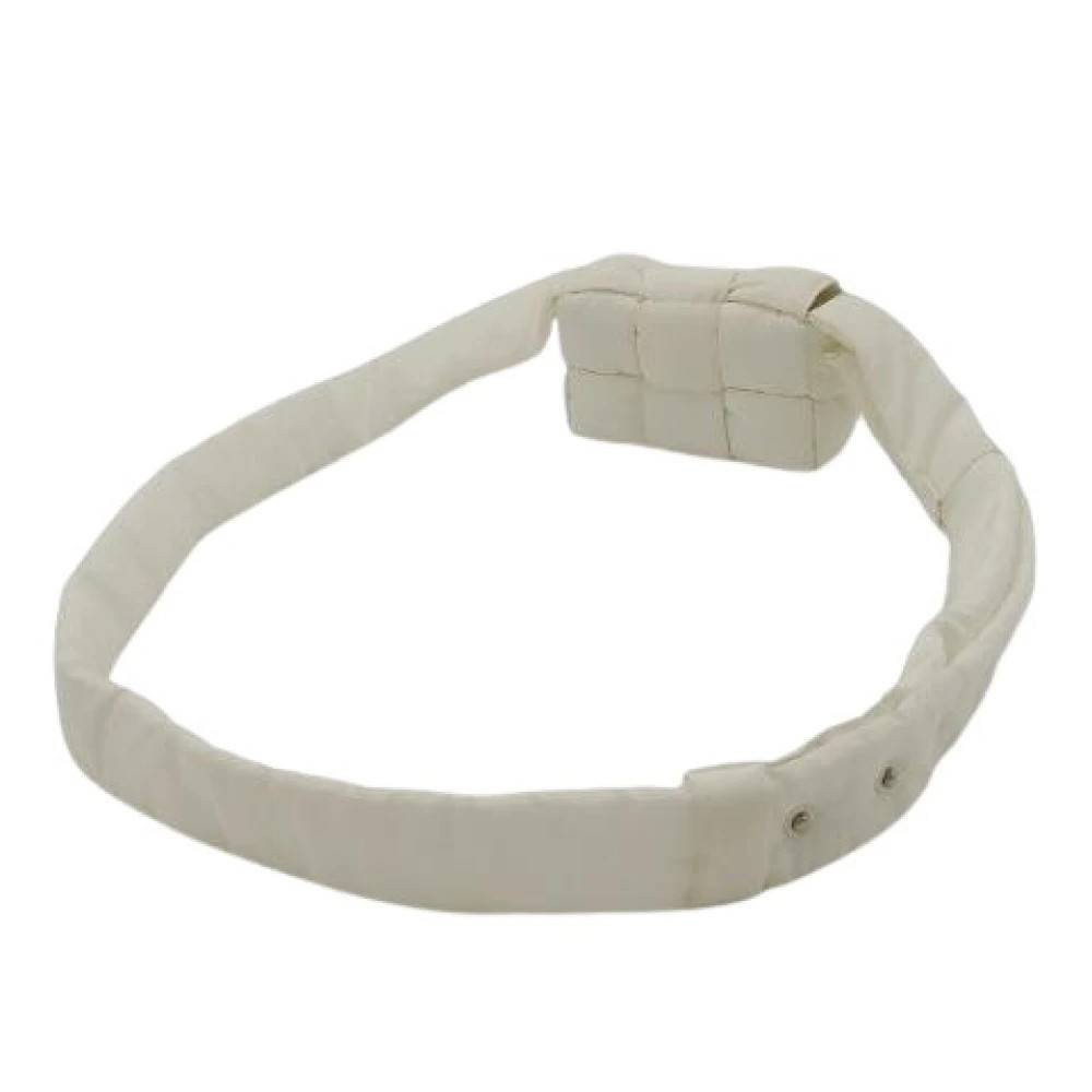 Bottega Veneta Vintage Pre-owned Candy Padded Tech Cassette Nylon Skuldertaske - Vintage - Dame - Hvid - ONE SIZE - Uld