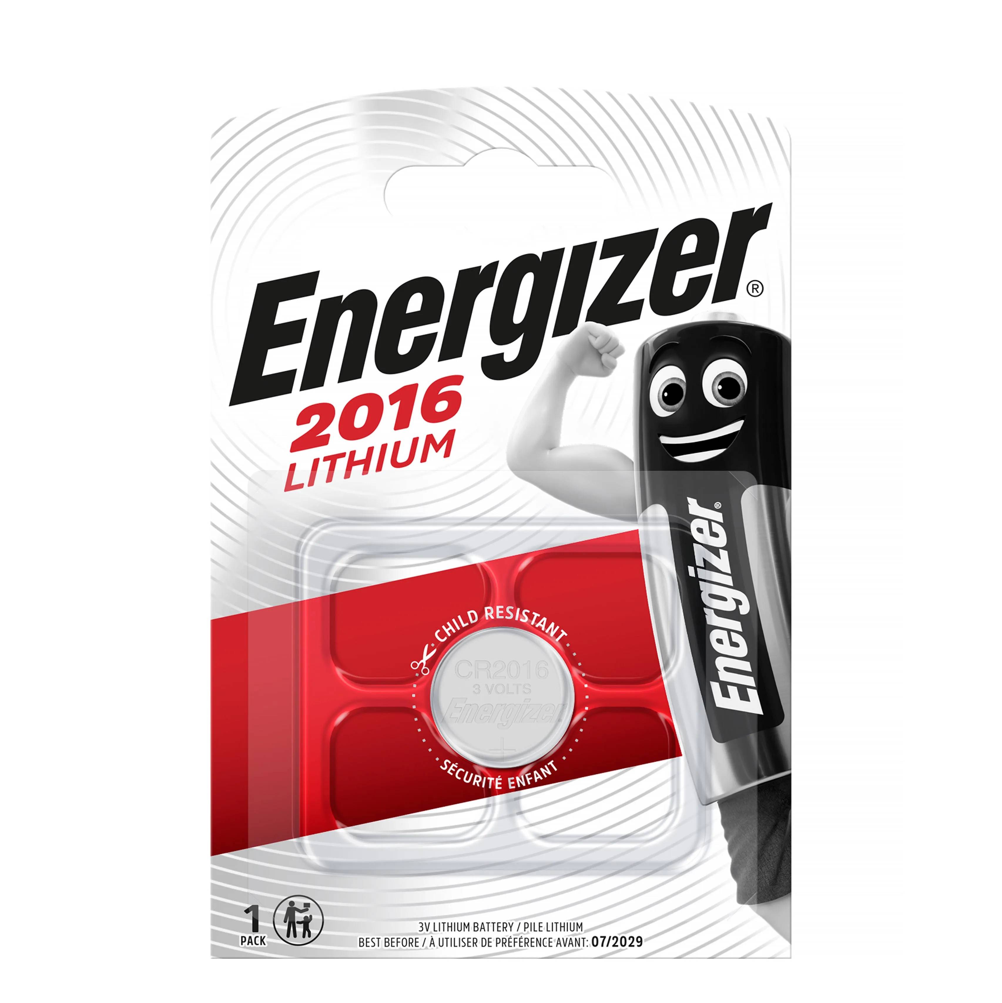 Energizer Batteri Litium CR2016, 1 st