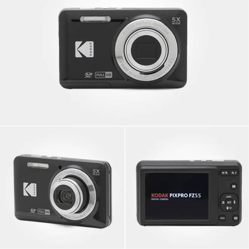 Kodak PIXPRO FZ55-RD 5X Optical Zoom,16MP Digital Camera 1080P Full HD Video,28mm Wide Angle 2.7-Inch LCD, Vlog Portable Camera.