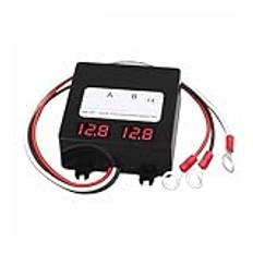 Ebike batterisatser, Batteriutjämnare for två delar 12V Gel Flood AGM Blybatterier HA01 Spänningsbalanserare Blysyrabatteriladdare Regulator Stor kapacitet (Color : Zwart, Size : 24V with Display)