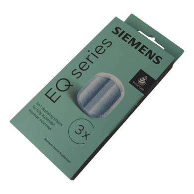 Siemens EQ Series afkalkning til espressomaskine.