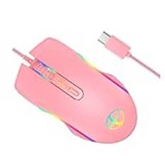 Veemoon Usb-c Rgb Gaming Mus Med Justerbar Belysning Ergonomisk Design Och Dpi För Optimal Prestanda Och Komfort Vid Spel Och Arbete