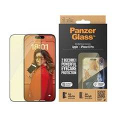 PanzerGlass™ | Ultra-Wide Fit - Skärmskydd för mobiltelefon - EyeCare Protection | Apple iPhone 15 Pro