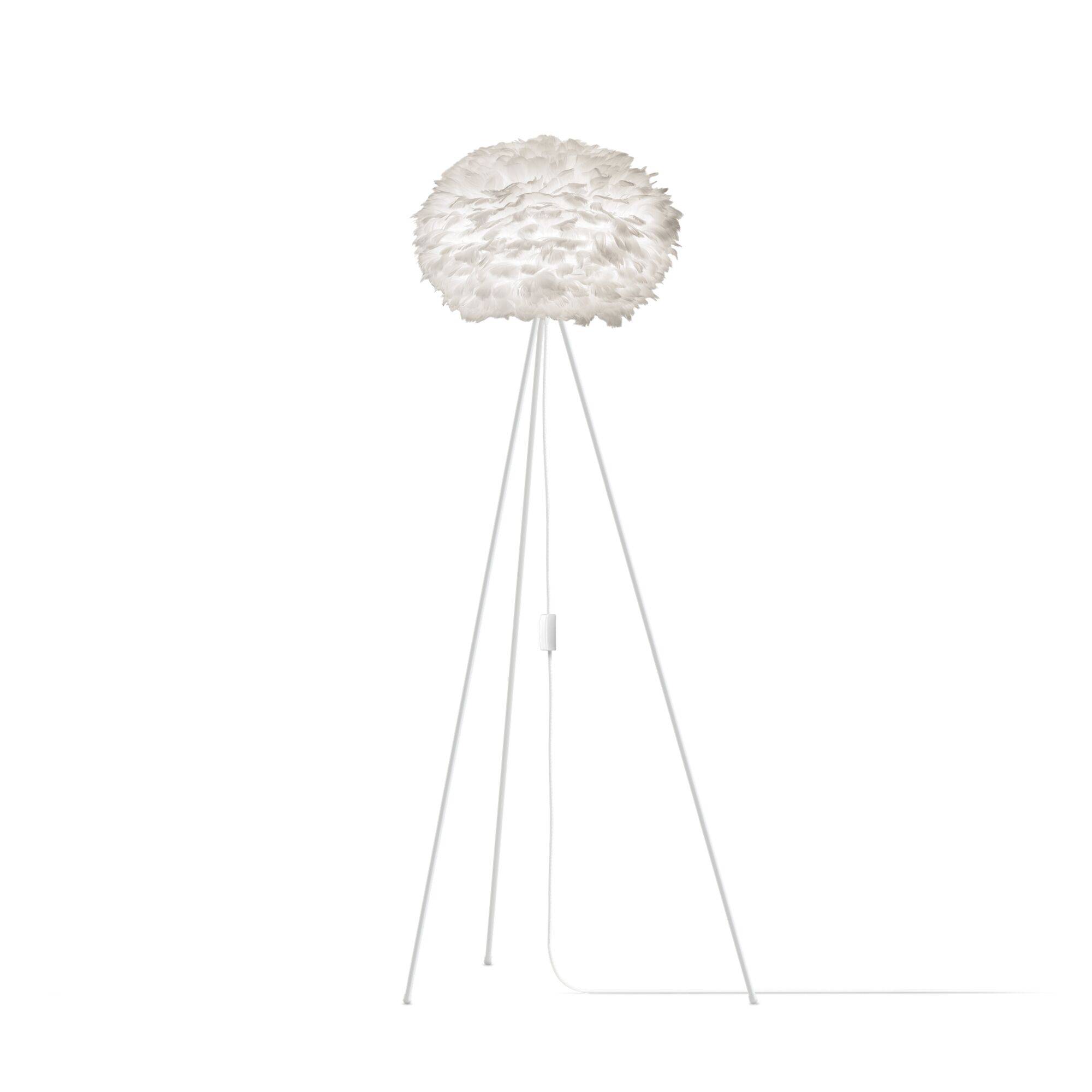 Umage Eos Tripod Gulvlampe Mellem Hvid med Ben I Hvid