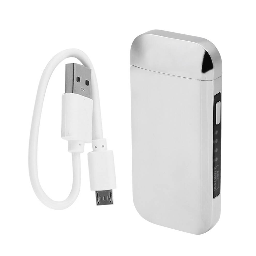Plasmalighter Genopladelig Med Dobbelt Bue Vindtæt Design Flammeløs Elektrisk USB-Opladning Cool Gadget Til Camping Stearinlys Udendørs Gaver