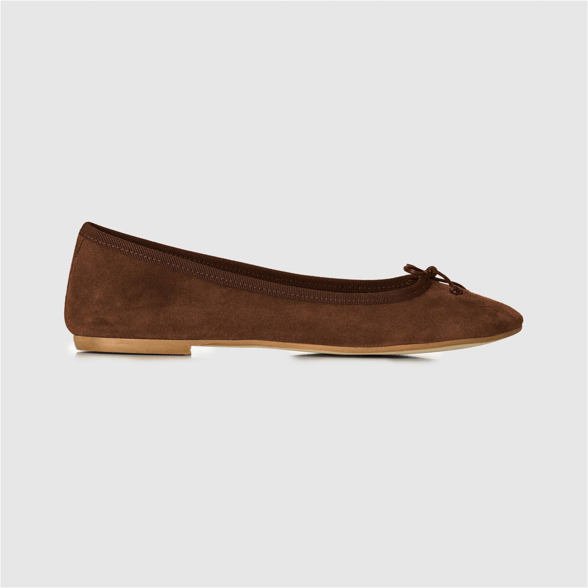 Ballerina - Nubuck Chocolate - 37