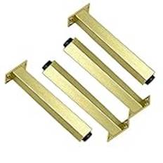 Möbler ben 4pcsniture ben aluminum, justerbara bordsben, metallskåp fötter, ersättningsniters ben, soffbordsfötter, sängben, för soffben skriver säng stiger/d/18cm