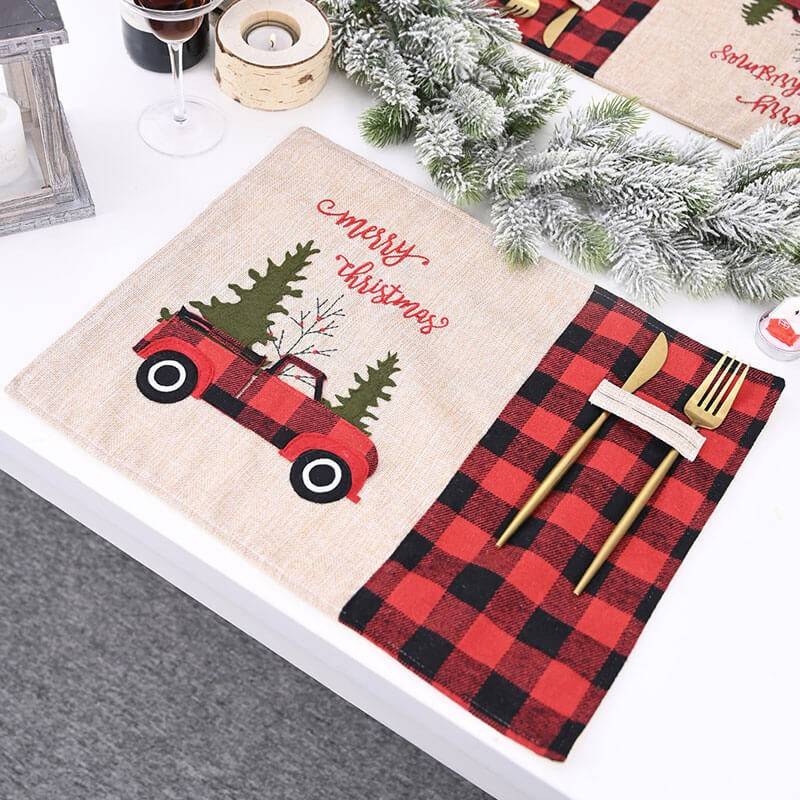 Juledækkeserviet - Merry Christmas