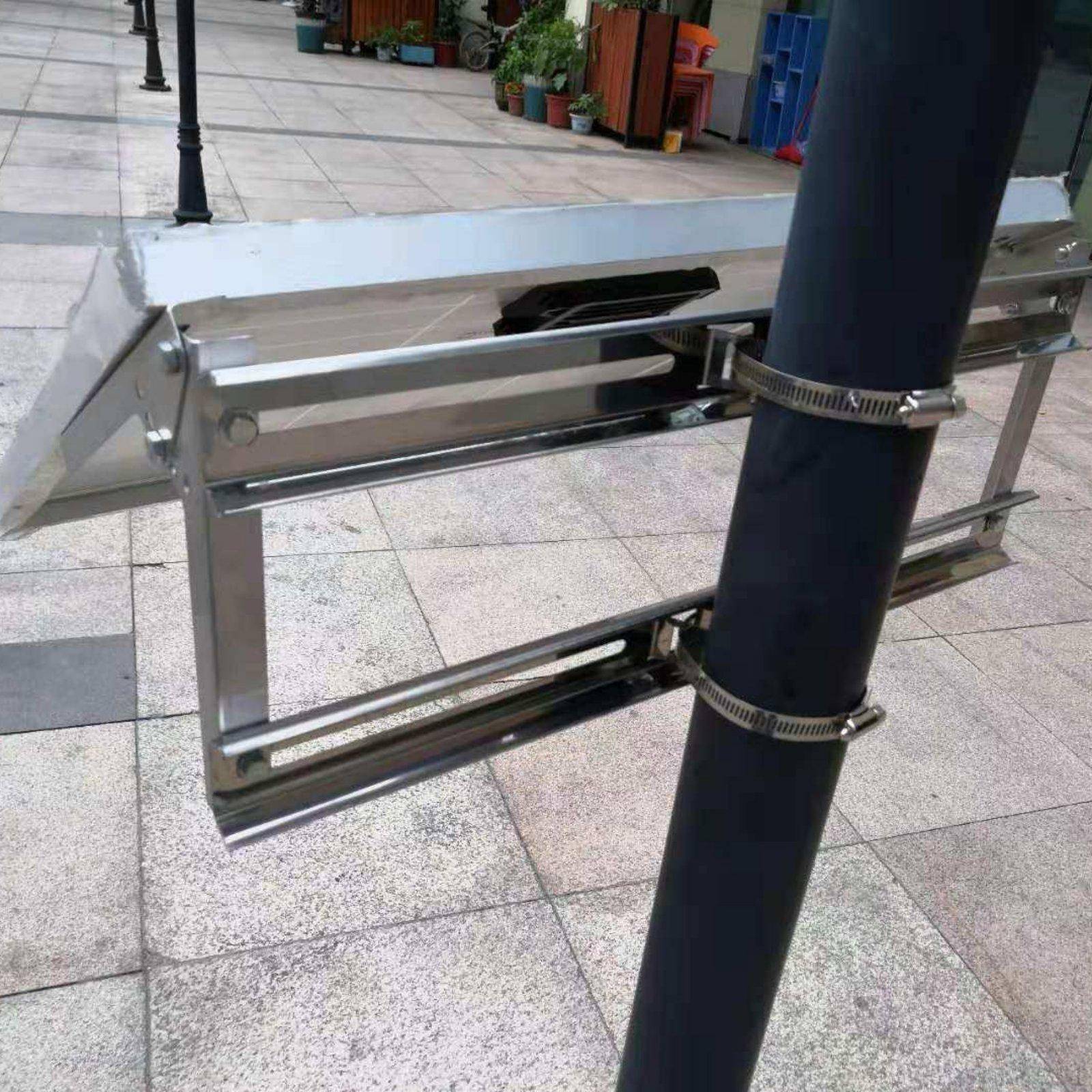 Solcellsmodul Monteringsfäste Enkel Installation Justerbart Fäste Väder gray
