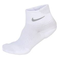 Elite Cushioned Ankle White, Unisex, Tøj, Sokker, Løb, Hvid, 41-43