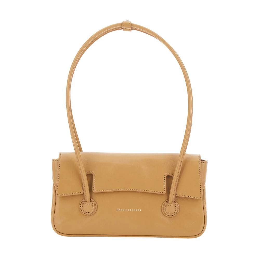 Marge Sherwood Skuldertaske med klap - Tasker - Dame - Beige - ONE SIZE - Uld