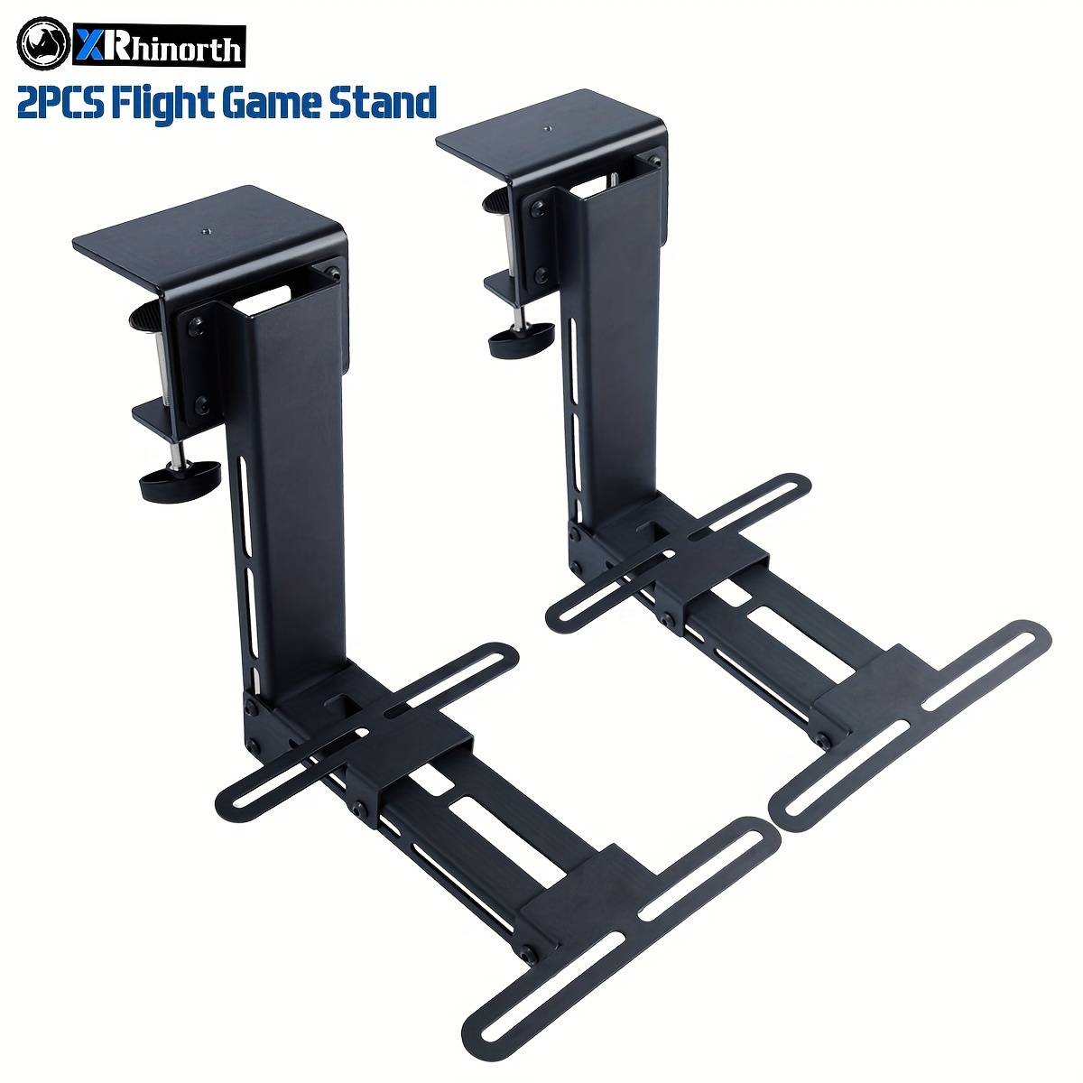 2pcs Mount Desk Mount Stand For Game Joystick Throttle For Logitech X52/x52 Pro/x55/x56/x56 T16000m///t Flight 1/4/x/tca/tca Series Vkb Gladiator Vpc Warbrd