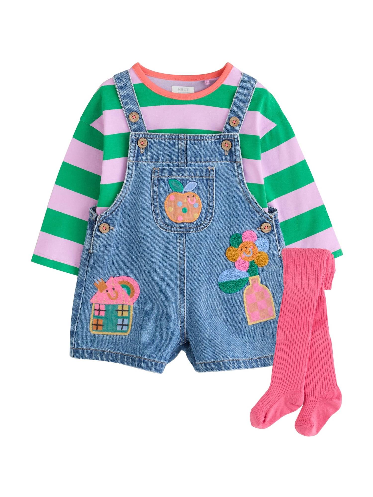 Next Sæt  blue denim / jade / lilla / pink