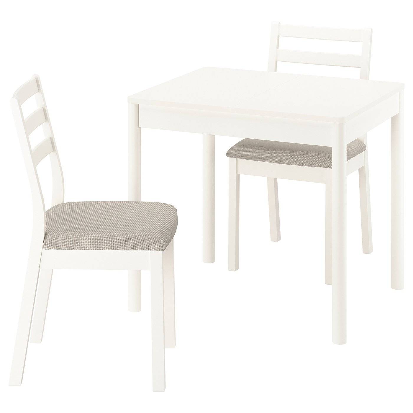 TONSTAD / TONSTAD matgrupp 2 stolar, off-white, 80/120x70 cm