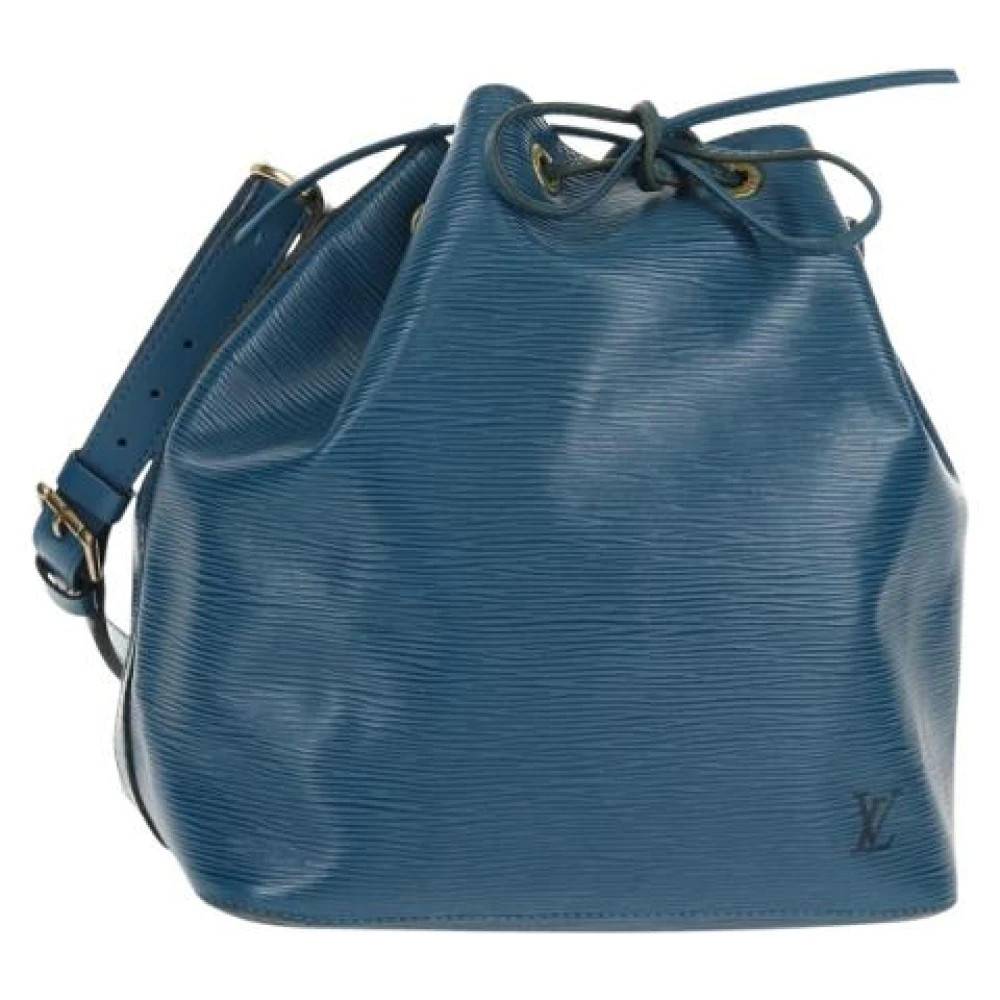Louis Vuitton Vintage Pre-owned Bucket Bag - Vintage - Dame - Blå - ONE SIZE - Uld