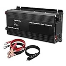 Pure Sine Wave Inverter DC 12v To AC 1500W 2200W 2600W Portable Power Bank Converter Solar Inverter (Color : 1000W)