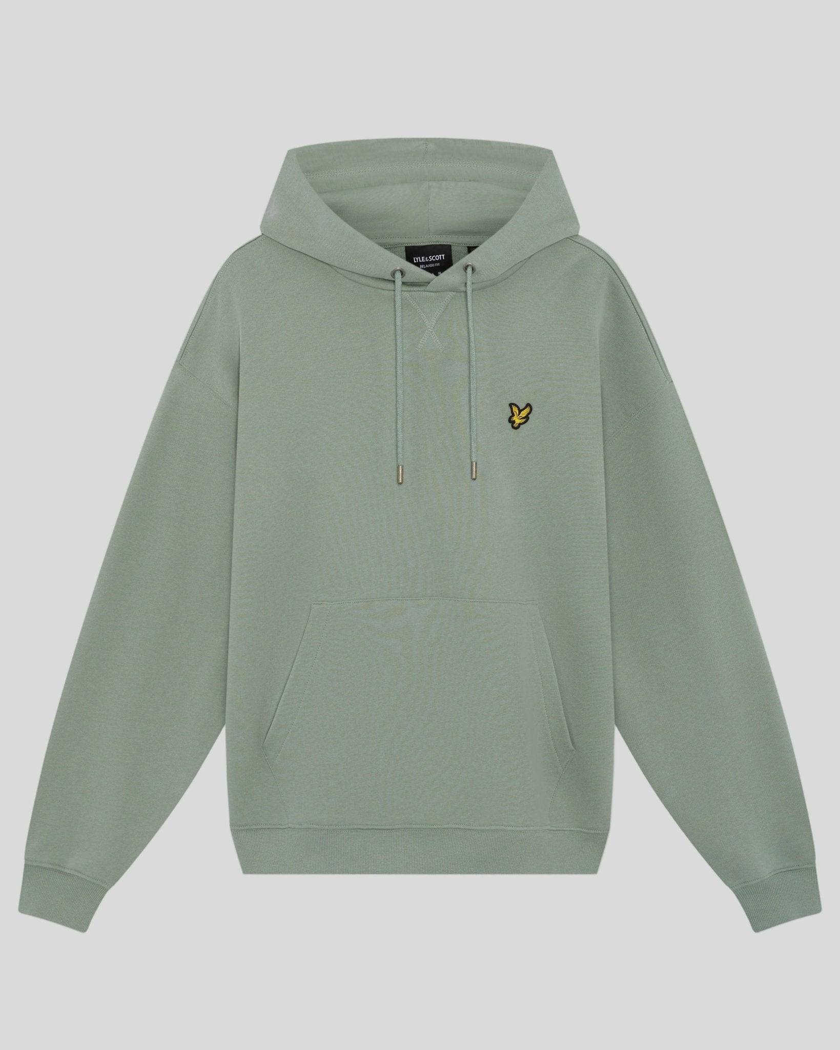 Lyle & Scott Men's Heavyweight Loopback Cotton Hoodie Slate Shadow Grey - Extra Small