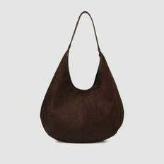 Retro Minimalist Luxury Suede Large Capacity Shoulder Bag, Detachable Inner Pouch, Magnetic Closure, Suitable For Work Commute, Travel, Shopping, Dail - Multicolor