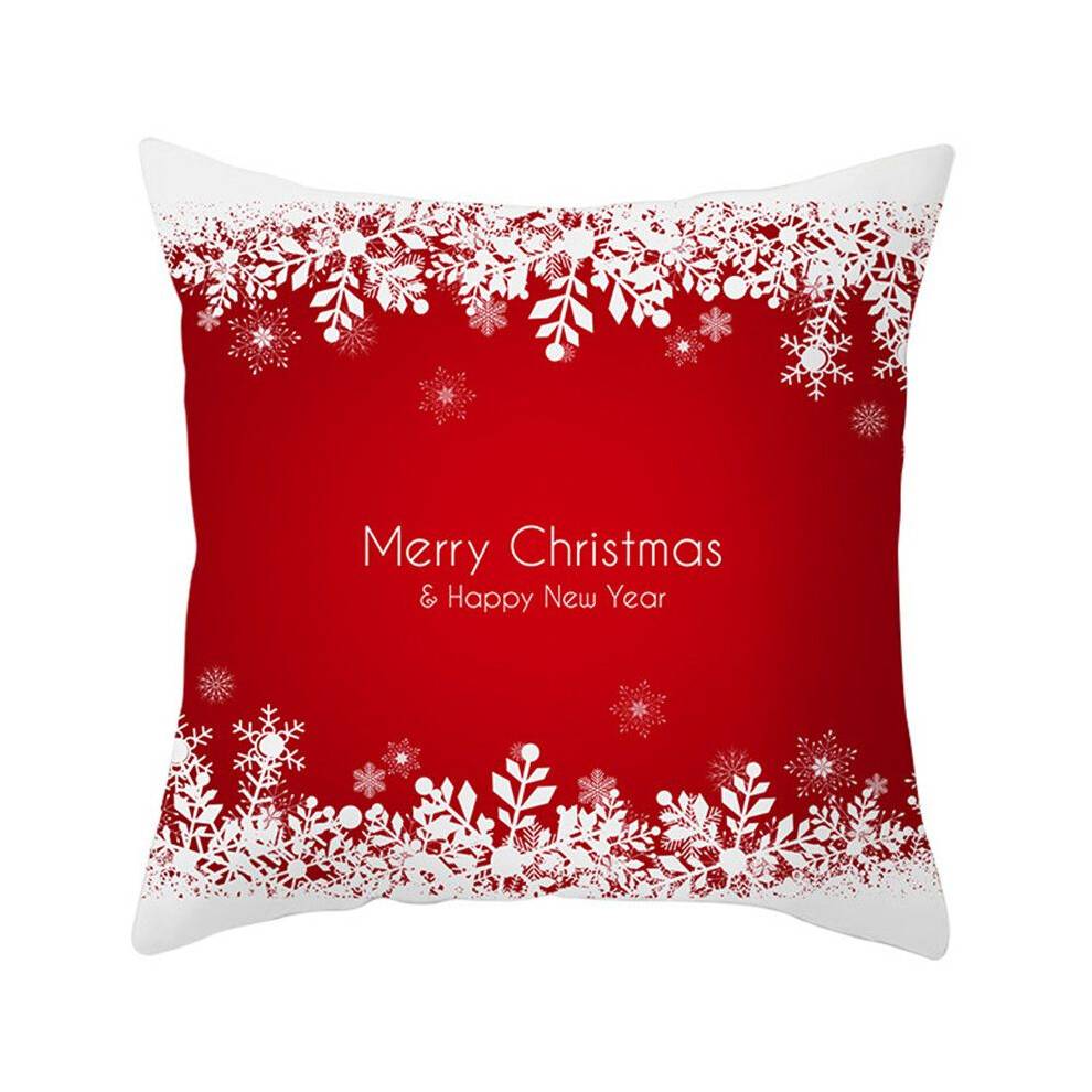 (Merry)Christmas Red Pillow Case Throw Cushion Cover Pillowcase Xmas Sofa Decor Home