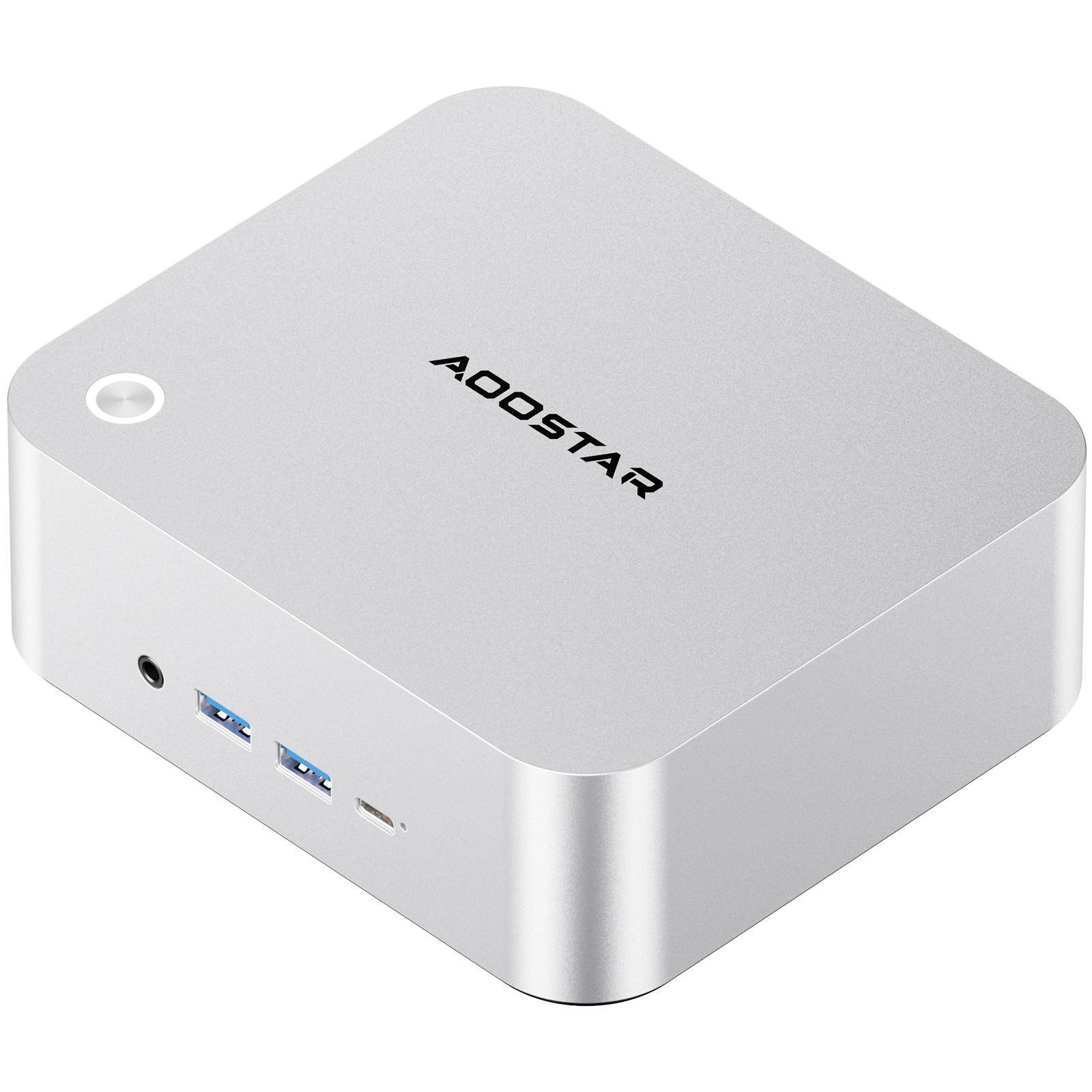 AOOSTAR MACO 6850H Mini PC, AMD Ryzen 7 PRO 6850H, 8C16T, Support RJ45 2.5G*2, RAM 24GB ROM 1TB PCIe4.0 SSD, 3.2GHz-4.7GHz