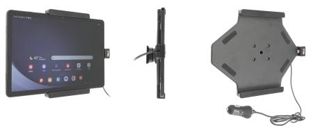 Brodit Aktiv hållare med USB-kabel och cigg-adapter, Samsung Galaxy Tab A9+ 11 SM-X210/SM-X215 LTE/SM-X216 5G