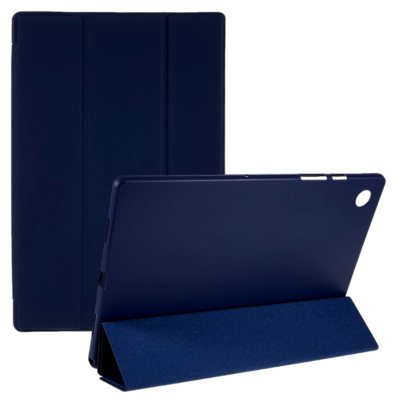 Samsung Galaxy Tab A8 Cover i Kunstlæder, Tri-Fold - Mørkeblå