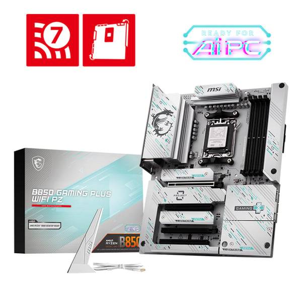 MSI B850 GAMING PLUS WIFI PZ moderkort AMD B850 AM5-sockel ATX