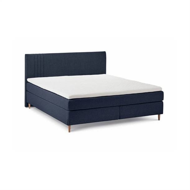 ZensiZone Kingsize Kontinental Seng 210x210 inkl. Latex Topmadras / Blå Farve - Fast & Fast