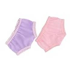 Gogogmee 2 St 18-tums Doll Accessoarer Underkläder Toy Doll Kläder Bottoming Shorts blöjkalsonger för babydocka Tillbehör dockkläder leksaksdocka docka flickleksaker bas