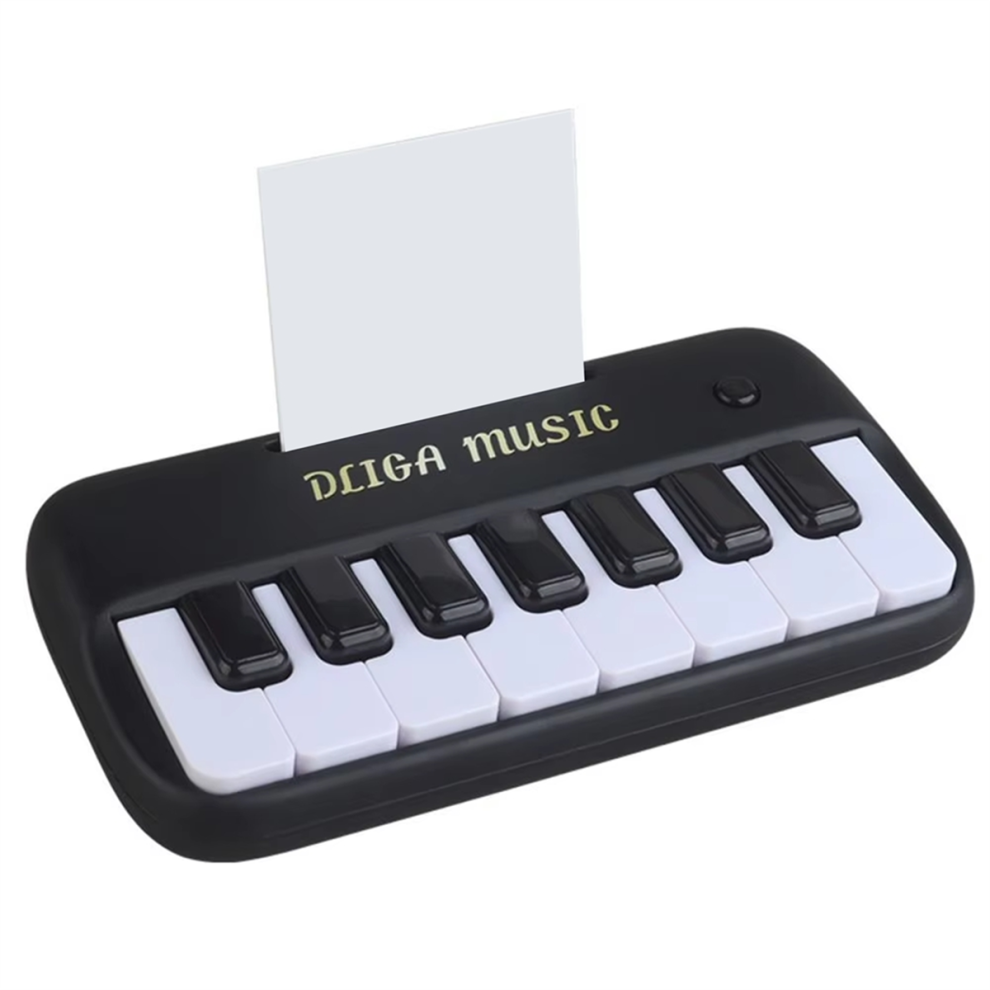 Mini elektrisk keyboard barn tidlig uddannelse elektronisk klaver legetøj sort