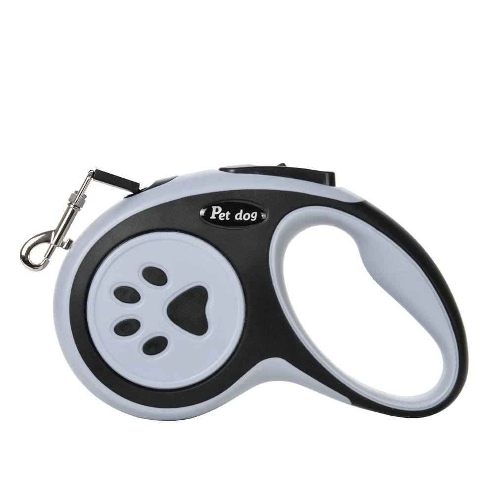 Retractable Dog Leash with One-Button Lock - Black / 5M (16 FT) (5M (16 FT))