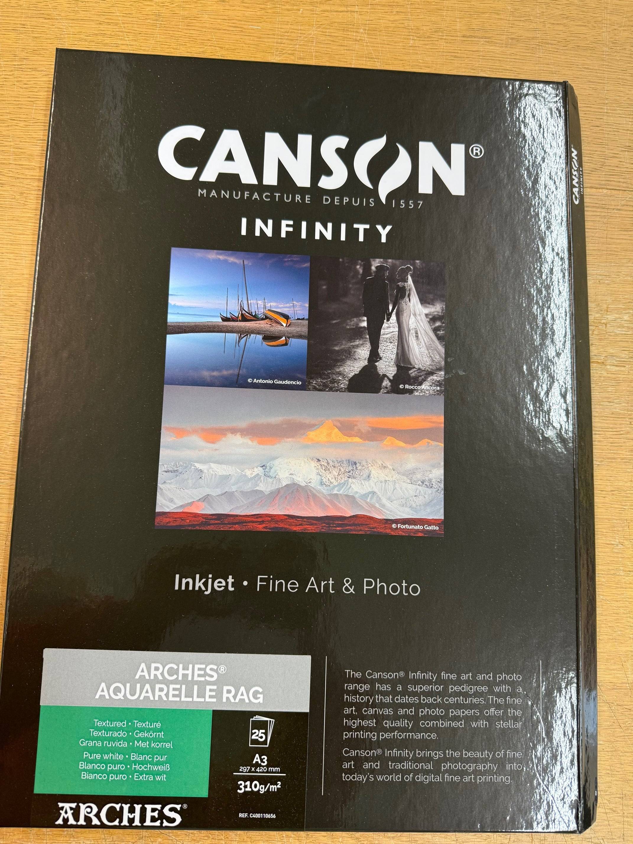 Canson, ARCHES Aquarelle 310g - A3, 25 ark -25% rabatt - A3 25 ark