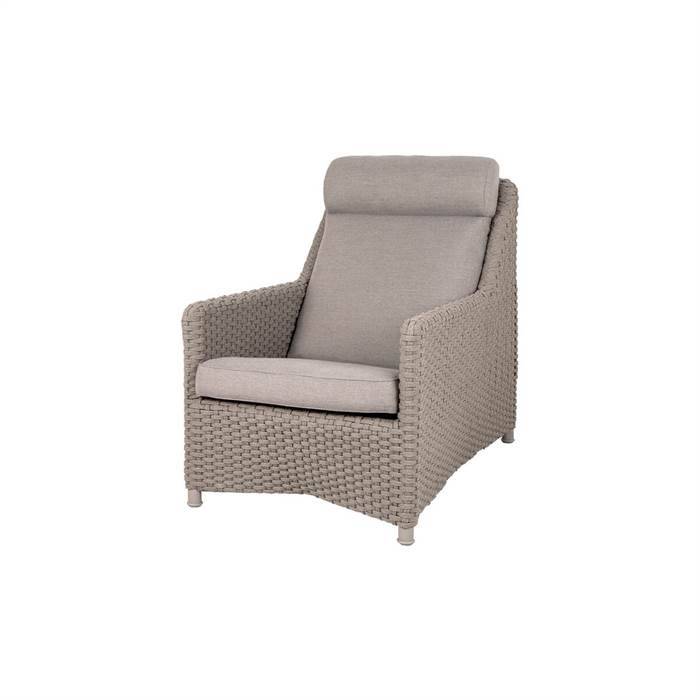 Cane-Line Diamond Highback havestol - Taupe - inkl. hynder