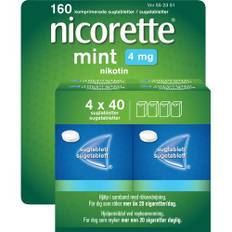 Nicorette Mint Sugtablett 4 mg Sugtablett Nikotin 4 x 40 st