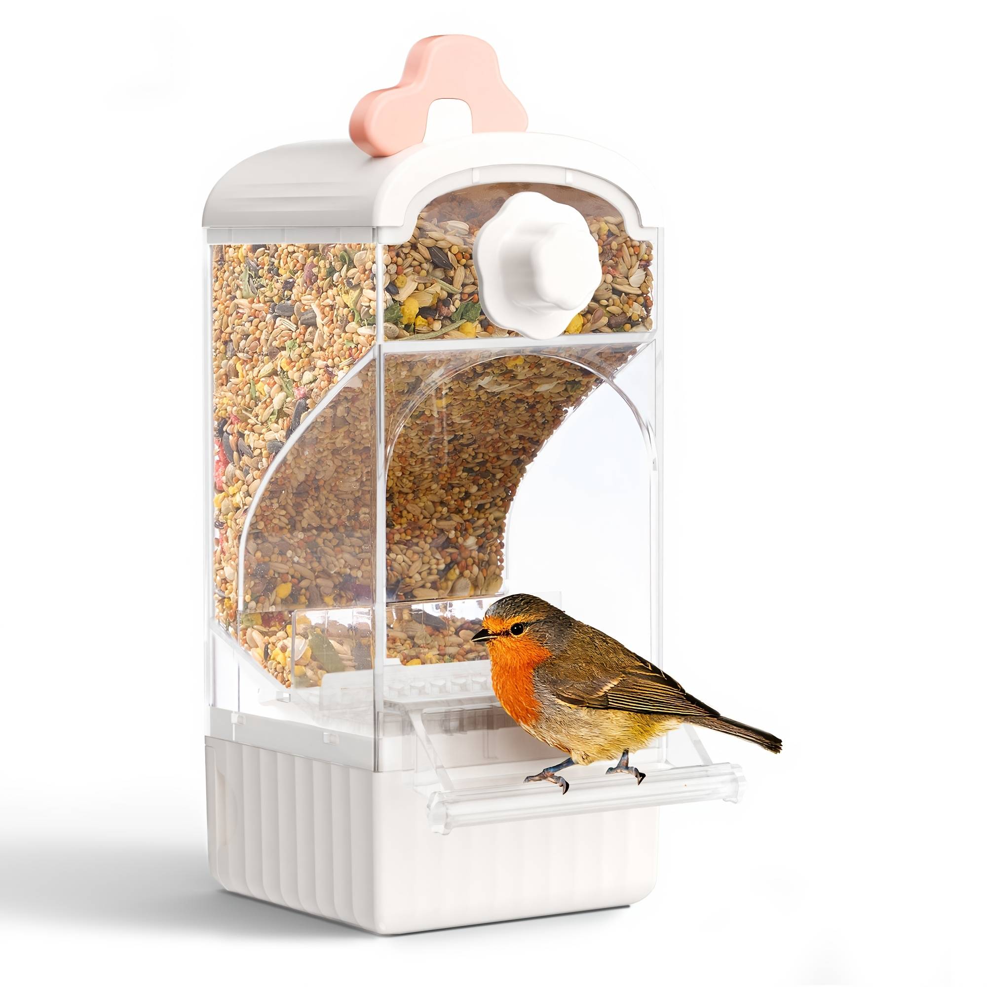 Bucatstate Parrot Automatic Feeder Grain Separator Food Dispenser For Budgies, Cockatiels, Lovebirds, Hanging Cage Feeding Box