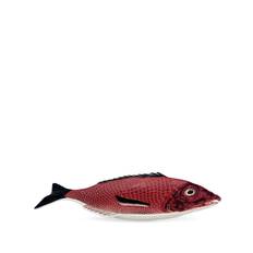 Bordallo Pinheiro - Peixes glansigt fat - unisex - Lergods - one size - Röd