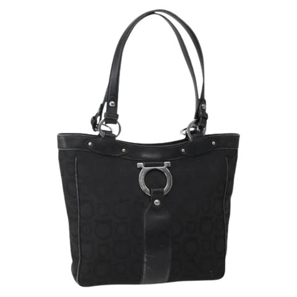 Salvatore Ferragamo Pre-owned - Pre-owned Canvas Tote Bag Vintage - Dam - ONE Size -