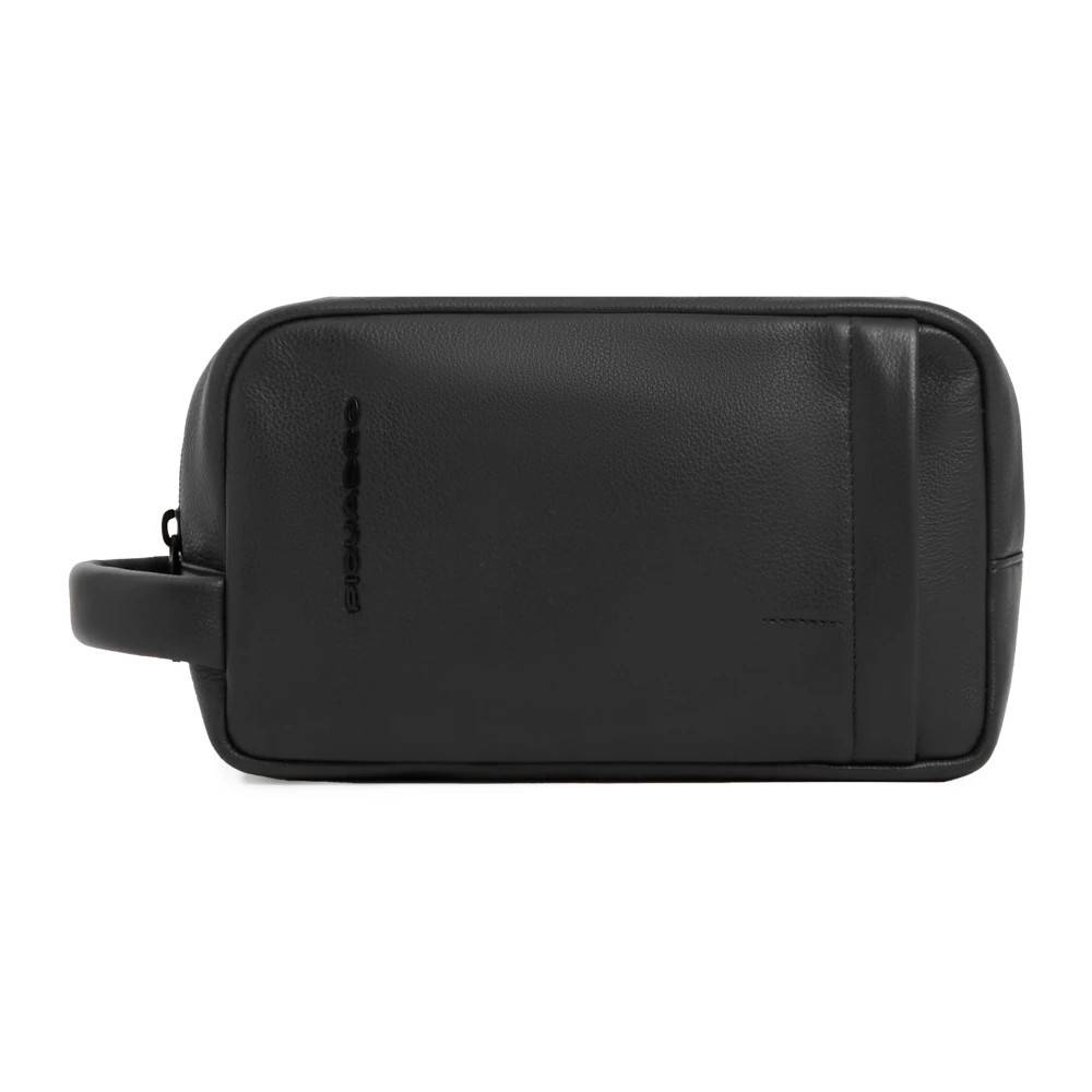 Piquadro Toilet taske - Tasker - Herre - Sort - ONE SIZE - Læder