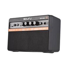 Scuru 20W Small Electric Bass Amp Portable Bass Guitar Practice Speaker for Daily Practice Street svart
