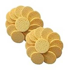 MAGICLULU Ansiktsrengöringssvampar Makeup Bomullsdynor Runda Puff Mjuk Tvättbar Makeup Remover Hudvänlig 90x8 Mm för Resor