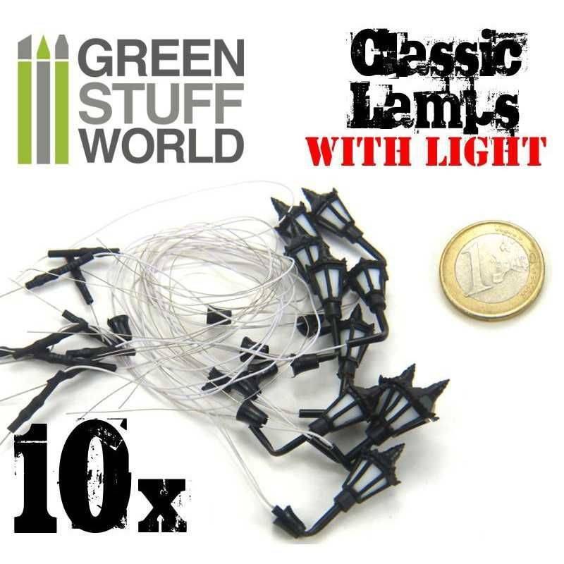 10x Classic WALL Lamps with LED Lights