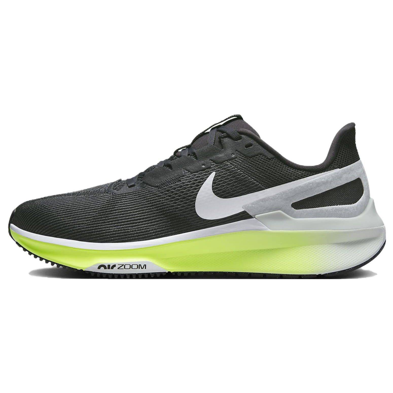 Nike Air Zoom Structure 25 Antracit Volt Herr Sneakers Svart Pure-Platinum Vit DJ7883-005 cm