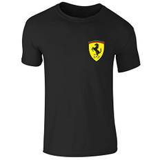 Ferrari T-Shirt Sort - Str. M-XXL 2X-LARGE - Hurtig levering