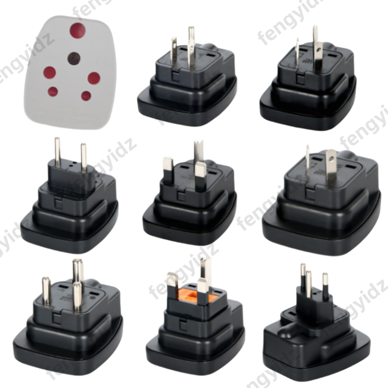 South Africa Universal Italy Switzerland UK US AU to EU German Russia Power Socket Schuko Plug Travel Charger Adapter Converter