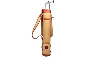 Tourbon TB903CA Golfbag i vattentät kanvas, för kurs, träning, golfklubb, bärväska, resväska, med mjuk vadderad axelrem