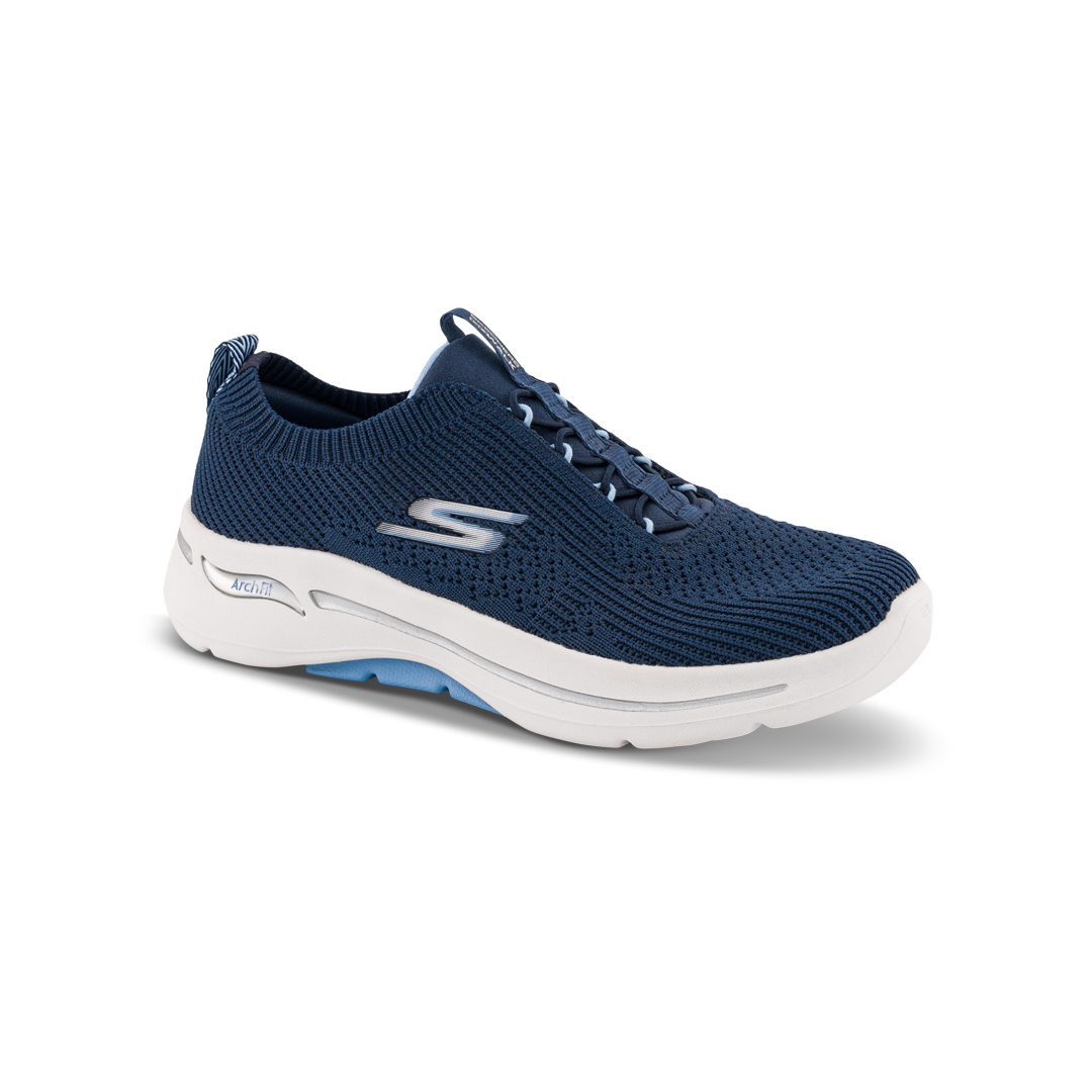 Skechers Go Walk Arch Fit Crystal Waves Slip-ins Blå 124882 - 41