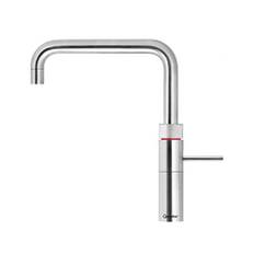 Quooker PRO3-VAQ B & CUBE Fusion Square RVS Edelstahl Sprudel-/Kochendwasserhahn