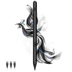 Stylus Stift für Touch Screen Power-Display Tablet Stift POM Feder Magnetic Tablet Stylus Pen Kompatibel mit Phone/Pad/Lenovo/Samsung und Anderen iOS/Android Smartphone und Tablet Geräten (Schwarz)