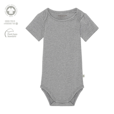Hazel Body Kortærmet Økologisk GOTS Bomuld - Ash - 9m (74cm)