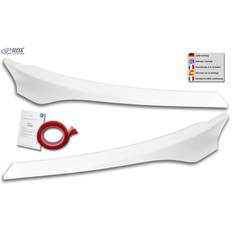 RDX Racedesign, Forlygte spoilere, Gloss White, Passer til Ford Transit Custom & Tourneo Custom Facelift 2018-2023